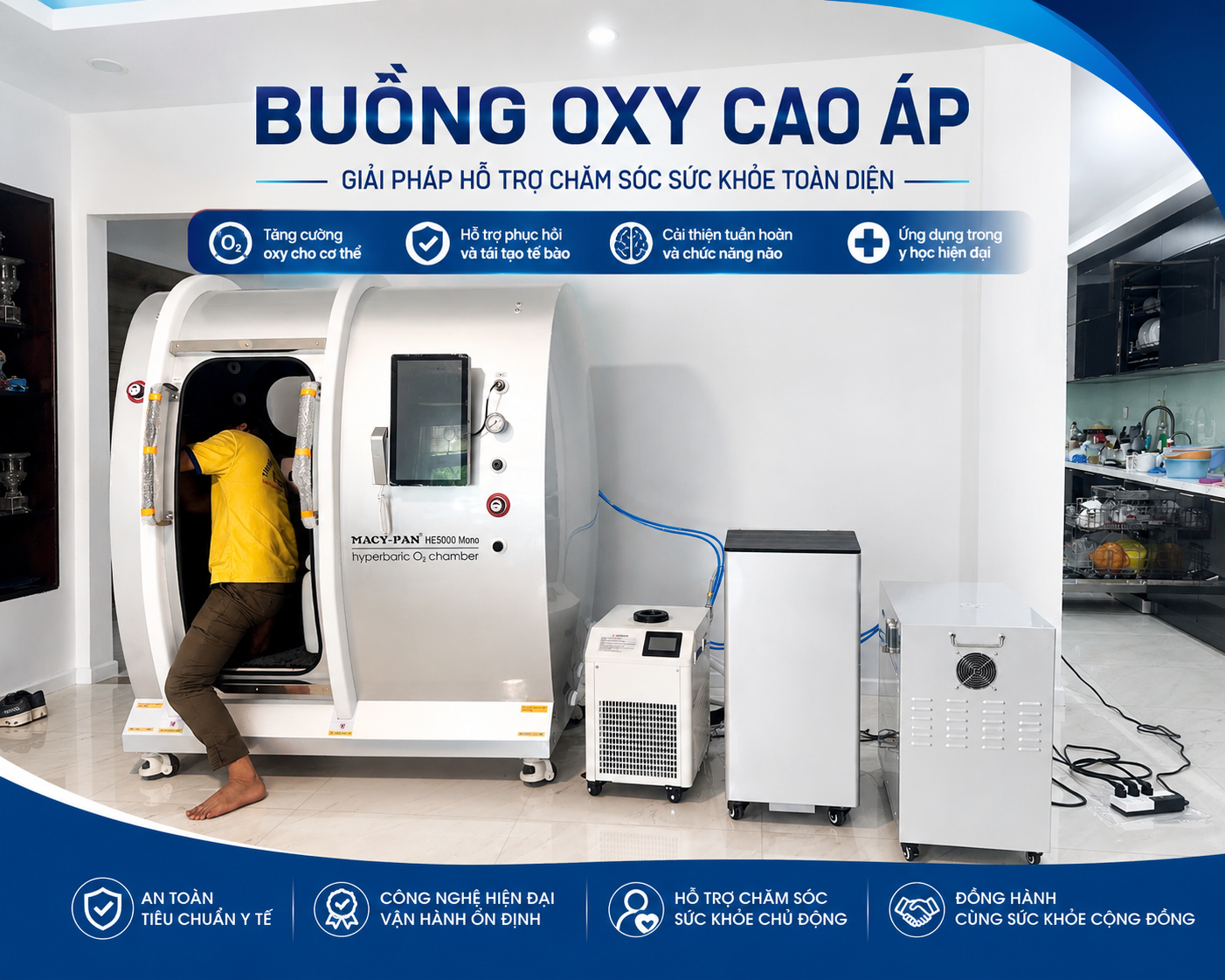 Buồng Oxy Cao Áp Trị Liệu (Hyperbaric Oxygen Therapy HBOT)